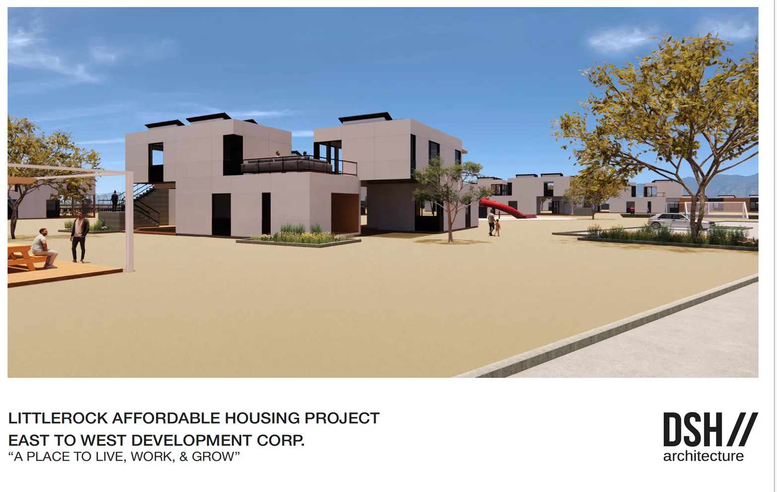 The Rock — Littlerock affordable housing project rendering