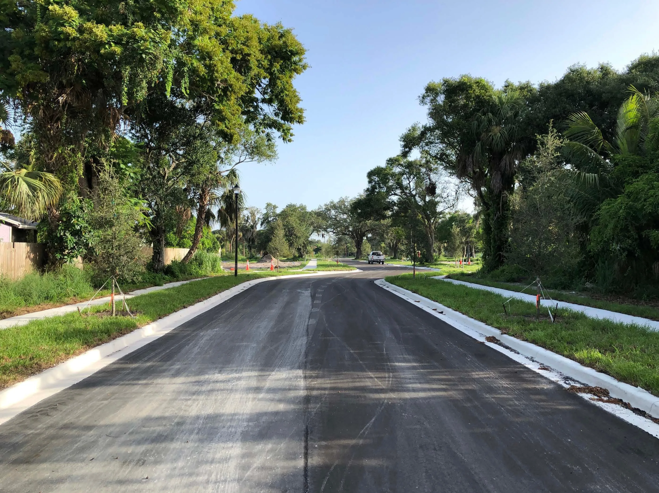 Oaks at Moore's Creek II entrance road and new infrastructure