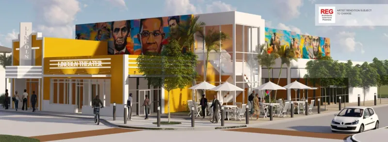 Historic Lincoln Theater plaza rendering