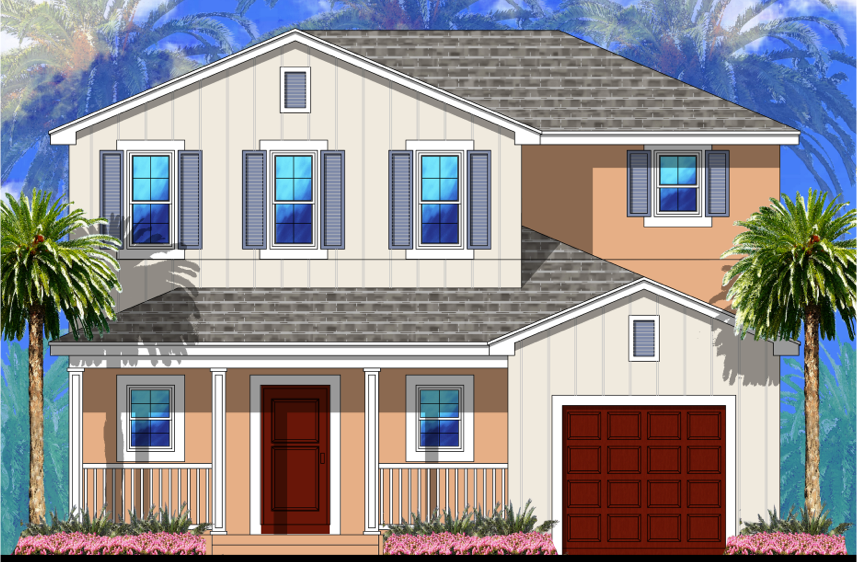 The Heron facade rendering